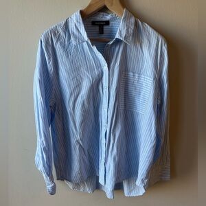 Women’s Ellen Tracy Blue Striped Shirt